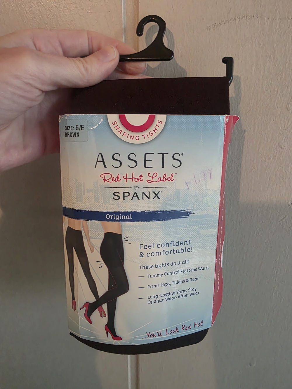 Spanx Assets Red Hot Label Brown Shaping Tights Size 5 New